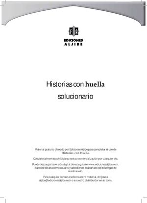 Historias con huella. SOLUCIONARIO.
