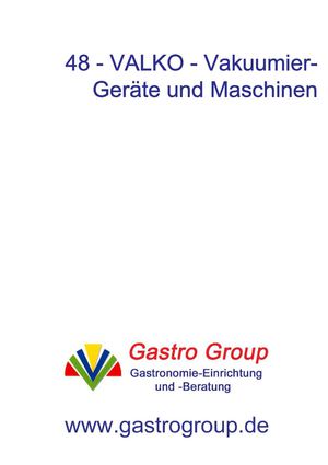 VALKO Vakuumier-Geräte und Maschinen