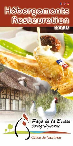 Guide Hébergement Restauration du Pays de la Bresse Bourguignonne 2012-2013