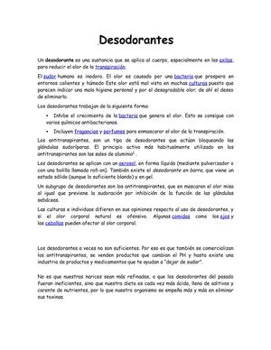 Desodorantes