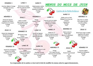 Menus Juin 2012 Petite Enfance