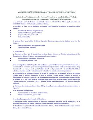 A CONTINUACIÓN SE MUESTRAN 10 TIPOS DE SISTEMAS OPERATIVOS