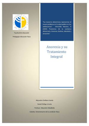 Anorexia y ejercicio.