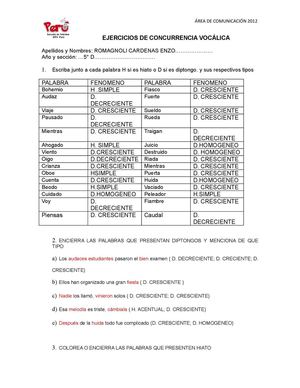 PRACTICA DE ACENTUACION