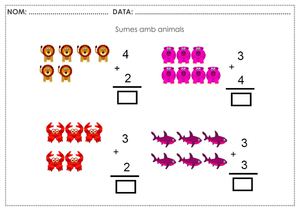 sumes i restes amb animals