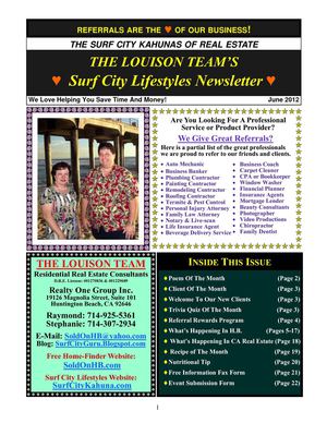 Surf City Lifestyles - June 2012 Edition