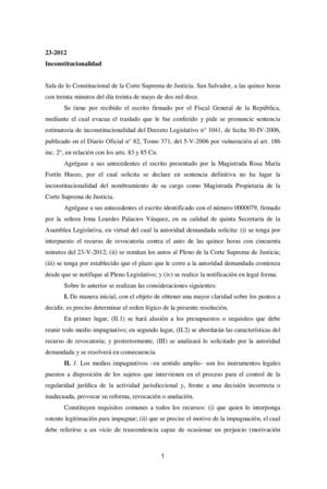 Sin lugar el recurso de revocatoria 23-2012