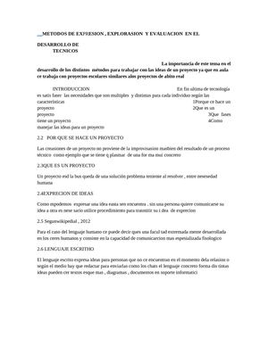 METODOS DE EXPRESION