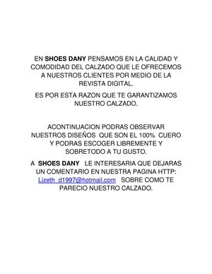 SHOES DANY          grado: decimo