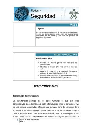 Semana 1: Redes y modelo OSI