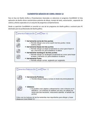 Elementos básicos de Corel Draw