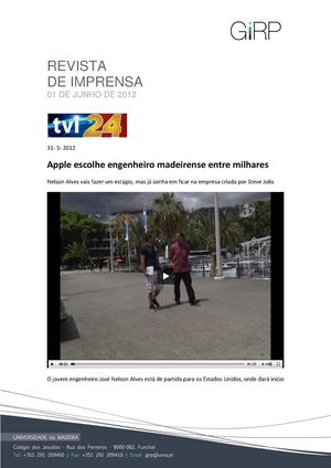 Revista de Imprensa de 01 de junho de 2012