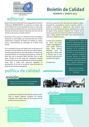 Boletin 1 calidad