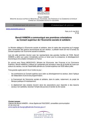 communiqué de presse BH