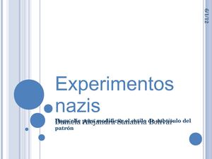 Experimentos nazis