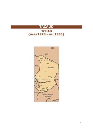 Tchad opération Tacaud 1978/80
