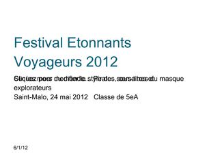 Journée "Passeports pour l'Ailleurs", Saint-Malo