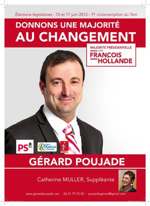Gerard Poujade - Législatives Tarn 2012 - Circonscription 1 - Tract Castres