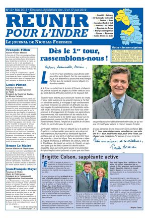 Nicolas FORISSIER - Elections Législatives des 10 et 17 juin 2012