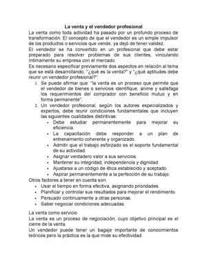 ventas de productos y servicios