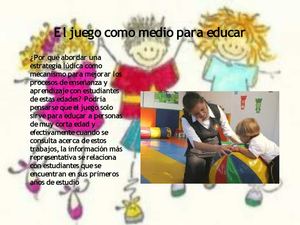 La pedagogía del juego