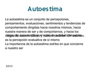 diapositivas autoestima