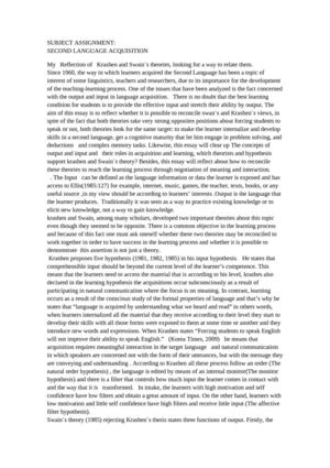 second language acquisition