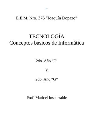 Conceptos básicos de Informática