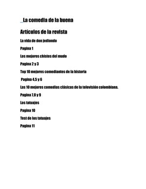 la comedia de la buena