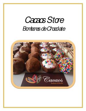 Catalogo de Productos Cacaos Chocolates