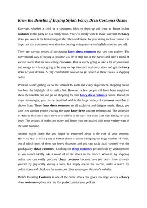 Deltas Dazzling Costumes