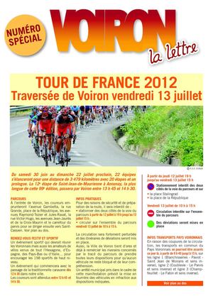 :: La Lettre de Voiron speciale Tour de France 2012 (2 Mo)
