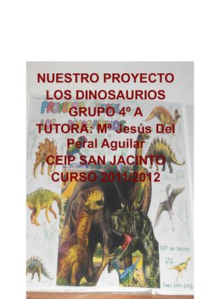 Proyecto Dinosaurios 4º A CEIP San Jacinto