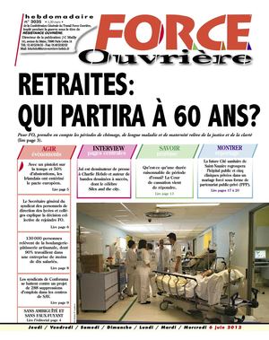 Force Ouvrière hebdomadaire n°3035