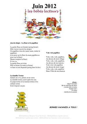 Bébés lecteurs juin 2012