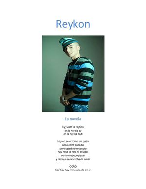 Letra de canciones de Reykon