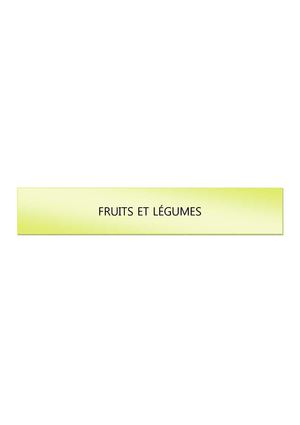 5 fruits et légumes