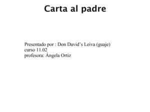 Carta al padre