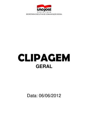 Clipagem Geral 06/06/2012