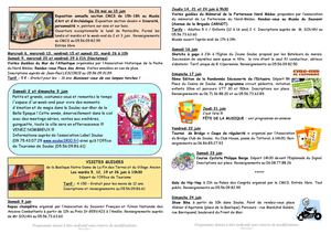 Programme des Animations JUIN 2012