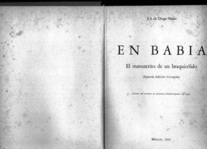 EN BABIA de Jose I. De Diego Padro (Seleccion)