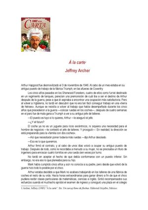 "Á LA CARTE"