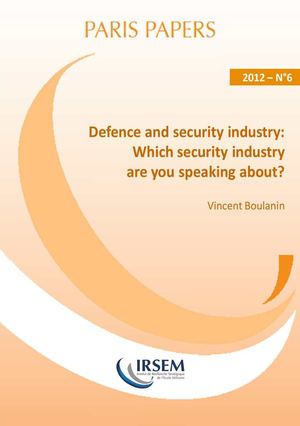 Defence and security industry : Which security industry are you speaking about?