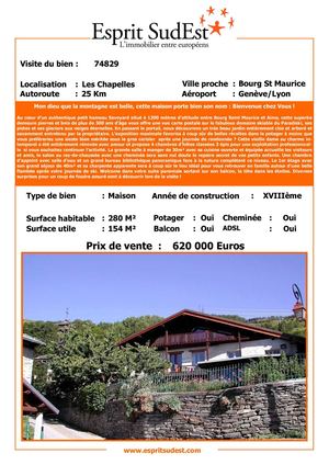 Esprit SudEst : Mon dieu que la montagne est belle, cette maison porte bien son nom : Bienvenue chez Vous ! LES CHAPELLES 73700 