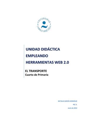 Unidad didáctica empleando herramientas Web 2.0