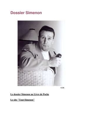 Dossier pédagogique Simenon, père de Maigret