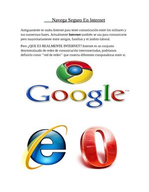 Navega Seguro En Internet