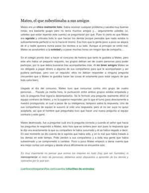 mateo el que subestimaba a sus amigos