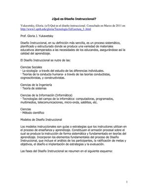 ¿que es diseño instruccional? explica DI Dick - Carey