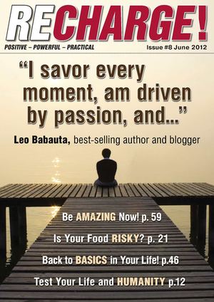 RECHARGE Issue #8 - I savor every moment